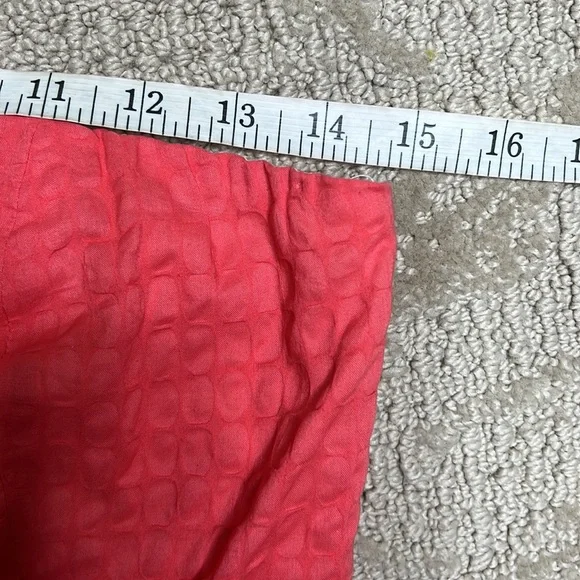 NWT J. Crew Factory (4) Lorelei coral strapless textured cotton dress - Picture 5 of 11